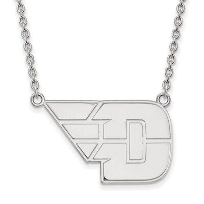 University of Dayton Large Pendant with Chain Necklace 10k White Gold 1W012UD-18, MPN: 1W012UD-18, …
