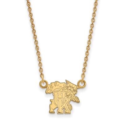 University of Kentucky Small Pendant with Chain Necklace 10k Yellow Gold 1Y056UK-18, MPN: 1Y056UK-1…