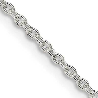 1.95mm Cable Chain with 2 Inch Ext. 18 Inch Sterling Silver QCL050E-18, MPN: QCL050E-18, 1911017693…