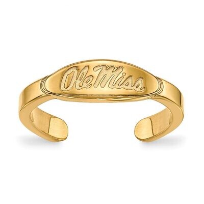 University of Missisippi Toe Ring Gold-plated Silver GP029UMS, MPN: GP029UMS, 886774933061