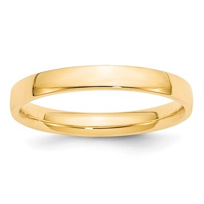 3mm Lightweight Comfort Fit Band 14k Yellow Gold Engravable CFL030-12, MPN: CFL030-12, 886774476032