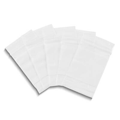 Box of 1000 2inx3in 10pks of 100 Reclosable 2mil White Block Zipper Bags JT5400/1W, MPN: JT5400/1W,