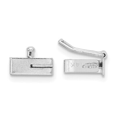 Box Clasp 14k White Gold WG1828, MPN: WG1828,