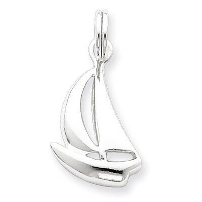 Sailboat Charm Sterling Silver QC4958, MPN: QC4958, 723252388015