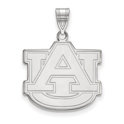 Auburn University Large Pendant 10k White Gold 1W004AU, MPN: 1W004AU, 886774771564