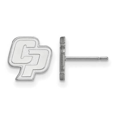 California Polytechnic State U. Extra-Small Post Earrings Sterling Silver Rhodium-plated SS005CPY, …