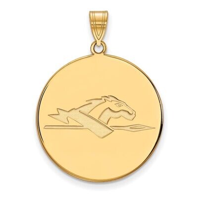 Longwood University x-Large Disc Pendant 14k Yellow Gold 4Y020LOC, MPN: 4Y020LOC, 886774875583