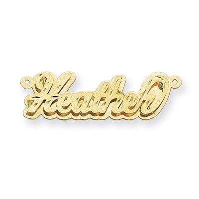 Satin Diamond-cut 3D Nameplate 14k Gold XNA251Y, MPN: XNA251Y, 883957973173