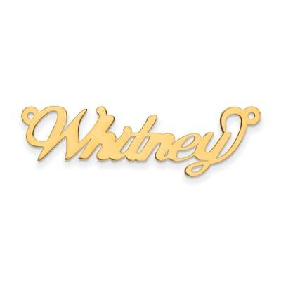 .013 Gauge Polished Name Plate Pendant 14k Gold XNA140Y, MPN: XNA140Y, 883957970738