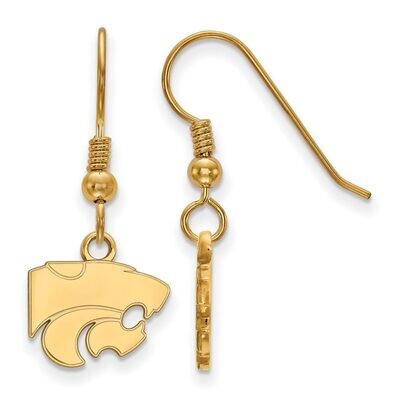 Kansas State University x-Small Dangle Earring Wire Gold-plated Silver GP006KSU, MPN: GP006KSU, 886…