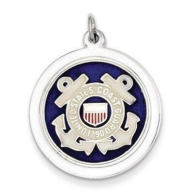 US Coast Guard Disc Charm Sterling Silver XSM148, MPN: XSM148, 883957976167