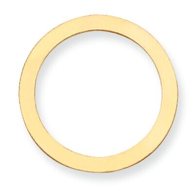 Circle with Hole Stamping 14k Yellow Gold YG1058, MPN: YG1058,