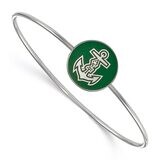 Alpha Sigma Tau Enameled Slip-on Bangle Sterling Silver SS049ALS-7, MPN: SS049ALS-7, 886774610719