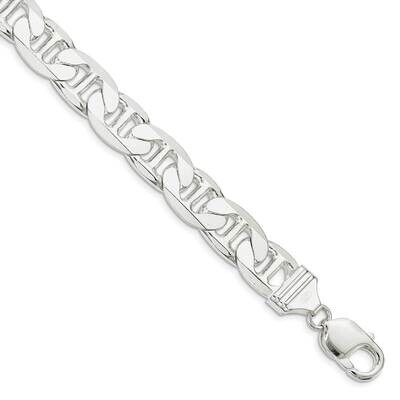 11.5mm Flat Anchor Chain 26 Inch Sterling Silver QAN300-26, MPN: QAN300-26,