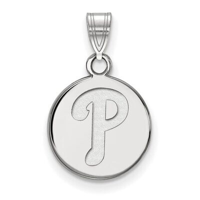 Philadelphia Phillies Small Disc Pendant 14k White Gold 4W014PHI, MPN: 4W014PHI, 886774840116
