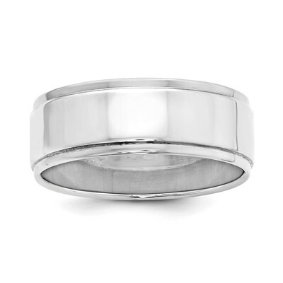 7mm Flat with Step Edge Sterling Silver QWFE070 Engravable, MPN: QWFE070, 886774267210