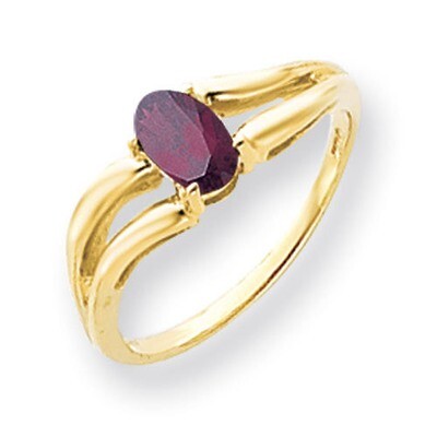Rhodolite Garnet Ring 14k Gold 6x4mm Oval Y4646RG, MPN: Y4646RG, 883957561813