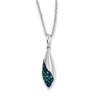 Blue Diamond Pendant Sterling Silver QP3719, MPN: QP3719, 886774310466