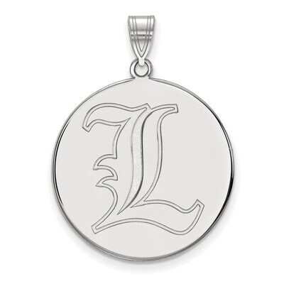 University of Louisville x-Large Disc Pendant 14k White Gold 4W072UL, MPN: 4W072UL, 886774854250