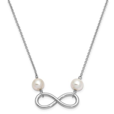Freshwater Cultured Pearl Endless Love Necklace Sterling Silver Antiqued QSX634, MPN: QSX634, 19110…
