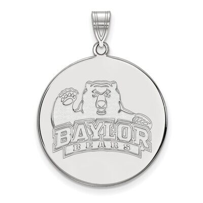 Baylor University x-Large Disc Pendant 14k White Gold 4W044BU, MPN: 4W044BU, 886774848709