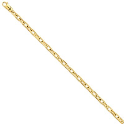 5.6mm Polished Fancy Link Chain 9 Inch 14k Gold LK437-9, MPN: LK437-9, 191101651977