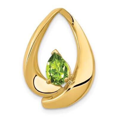 7x5mm Pear Peridot Slide 14k Gold PM5238-PE-Y, MPN: PM5238-PE-Y, 883957270197