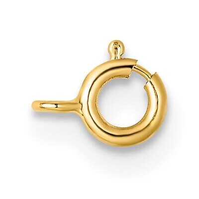 Spring Ring with Closed Ring Clasp 14k Yellow Gold YG1716, MPN: YG1716,