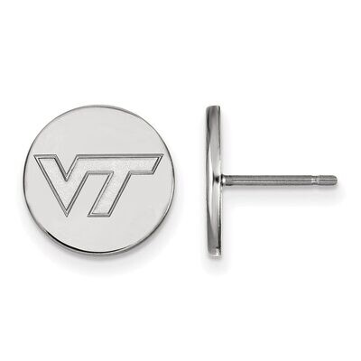 Virginia Tech Small Disc Earring Sterling Silver SS037VTE, MPN: SS037VTE, 886774720128