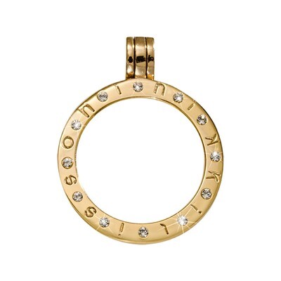 Nikki Lissoni Gold-Plated Pendant with 12 Swarovski Stones 25mm Coin Holder P06GS, MPN: P06GS, 8718…