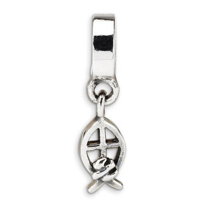 Ichthus Dangle Bead - Sterling Silver QRS1609, MPN: QRS1609, 883957307237