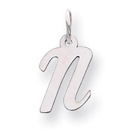 Small Script Initial N Charm 14k white Gold YC659N, MPN: YC659N, 191101634932