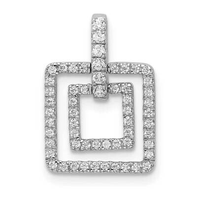 Squares Diamond Pendant 14k White Gold Polished PM8506-025-WA, MPN: PM8506-025-WA,