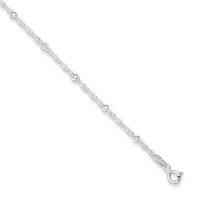 7 Inch 1in Ext Fancy Bracelet Sterling Silver QG3296-7, MPN: QG3296-7, 191101296147