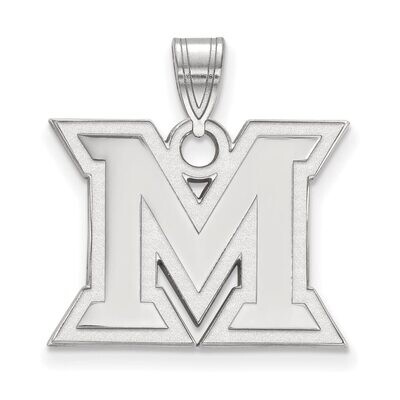 Miami University Medium Pendant Sterling Silver SS003MU, MPN: SS003MU, 886774689920