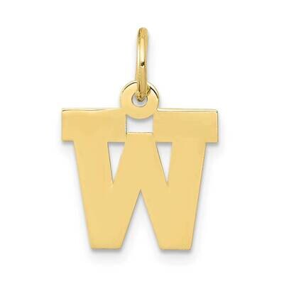 Block Initial W Charm 10k Gold Small 10YC664W, MPN: 10YC664W,