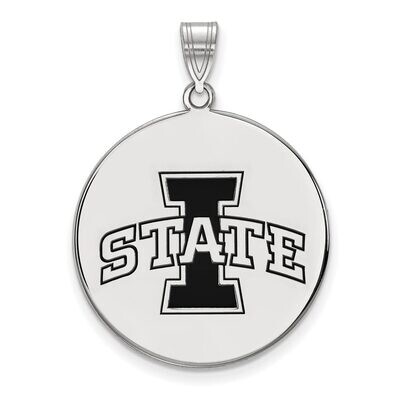 Iowa State University Large Enamel Disc Pendant Sterling Silver SS044IAS, MPN: SS044IAS, 8867746866…