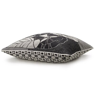 Le Jacquard Francais Cushion Cover Pochoir Black 100% Cotton 26655, MPN: 26655, 3660269266554
