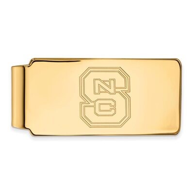 North Carolina State University Money Clip 10k Yellow Gold 1Y025NCS, MPN: 1Y025NCS, 886774813240