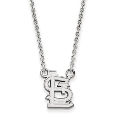 Saint Louis Cardinals Small Pendant with Chain Necklace 10k White Gold 1W052CRD-18, MPN: 1W052CRD-1…