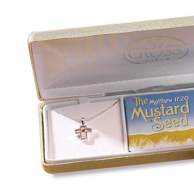 Cherishables Silver-plated Metal Mustard Seed Cross Necklace GM11096, MPN: GM11096, 714611138631