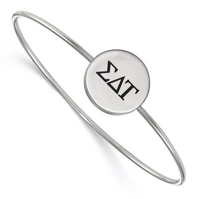 Sigma Delta Tau Enameled Slip-on Bangle Sterling Silver SS025SDT-7, MPN: SS025SDT-7, 886774611167