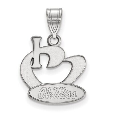 University of Missisippi Large I love Logo Sterling Silver SS020UMS, MPN: SS020UMS, 886774711911