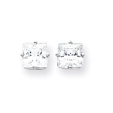 7mm CZ Diamond Earrings 14k White Gold XE63WCZ Diamond, MPN: XE63WCZ, 883957094649