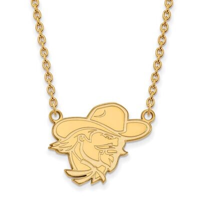 Eastern Kentucky University Large Pendant with Chain Necklace Gold-plated Silver GP010EKU-18, MPN: …