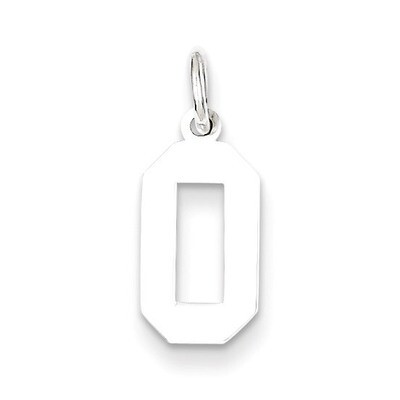 Charm Number 0 Sterling Silver Polished QSS00, MPN: QSS00, 883957100463