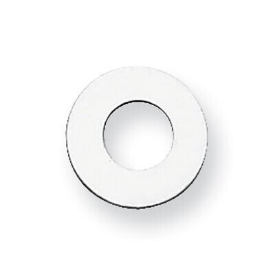 Circle with Hole Stamping 14k White Gold WG1060, MPN: WG1060,