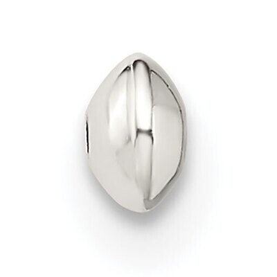 3.3 x 2mm Polished Saucer Bead Sterling Silver SS4024, MPN: SS4024,