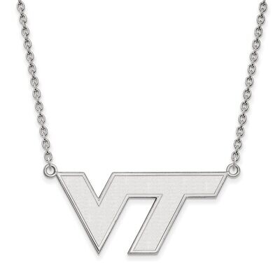 Virginia Tech Large Pendant with Necklace Sterling Silver SS010VTE-18, MPN: SS010VTE-18, 8867747203…