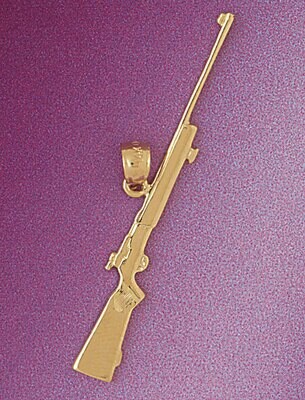 Dazzlers Jewelry Gun Pendant Necklace Charm Bracelet in Yellow, White or Rose Gold 4536, MPN: DZ-45…